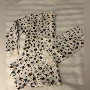 vintage Disney Winnie the Pooh and friends thermal henley 2pc set. Size S-M